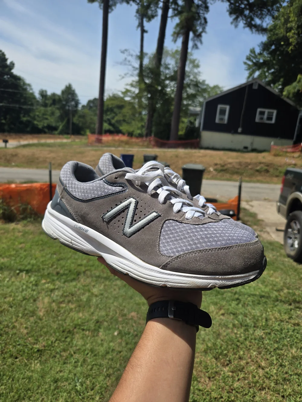 New Balance Men’s Grey Athletic Walking Shoes